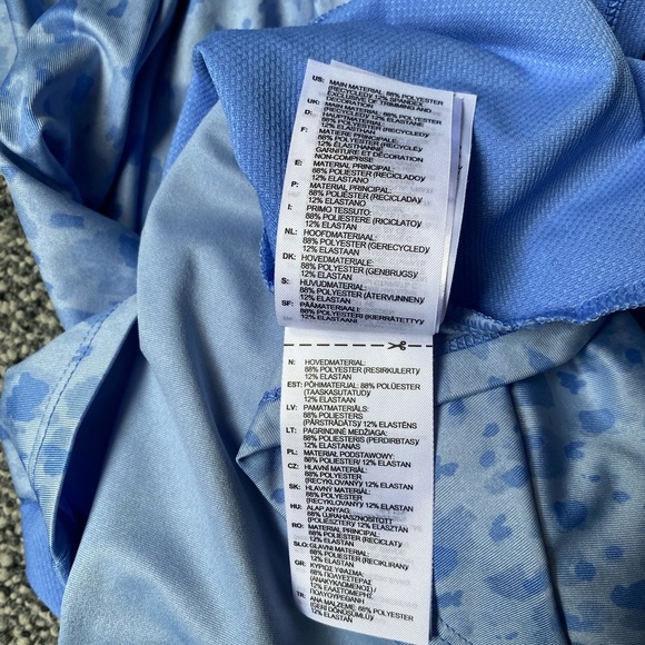 adidas Light Blue Patterned Rash Guard - Picture 4 of 4